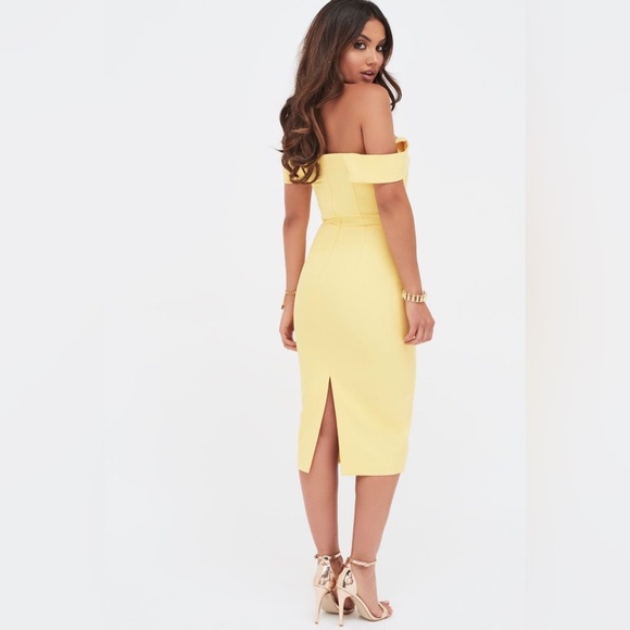 Yellow Midi Dress - Picture 4 of 4